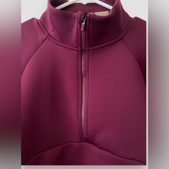 Nike Dri-FIT Prima Women's 1/2-Zip Training Top Size Medium Plum Pullover NWT - Picture 5 of 13